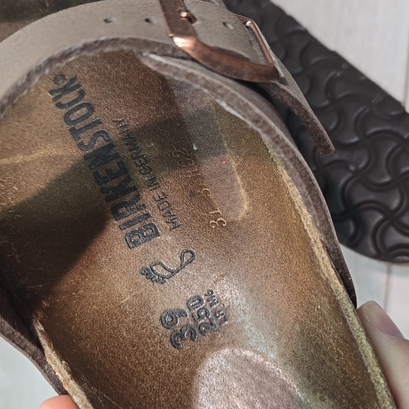 Birkenstock Women Mayari Loop Toe Sandals Brown Shoes Sz 39/8 Regular - Picture 11 of 11